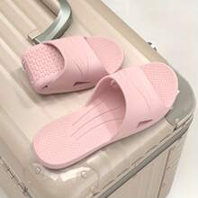 1 par de zapatillas de baño plegables, zapatillas de casa, zapatillas plegables para viajes de negocios, adecuadas para ocio en el hogar, vestimenta de moda al aire libre, diseño neutro, adecuadas para parejas. Creativas, sencillas y únicas. Perfectas para relajarse en casa, caminar, sacar la basura o asistir a fiestas. - A - Ver 8