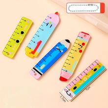 Bộ 5/10/20/30 chiếc thước kẻ hình động vật hoạt hình, thước thẳng vẽ acrylic 5cm sáng tạo, thước nhỏ xinh xắn dùng làm văn phòng phẩm, quà tặng nhỏ. - Nhiều màu - Xem 6