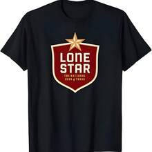 Estilo de estrella solitaria - Camiseta con logotipo - Negro - Ver 1