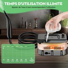 OBOVAY Multifunctional High-Pressure Steam Cleaner, Portable Home Steam Cleaning Machine, Suitable For Air Conditioner, Kitchen, Car Wheels, 5 Adjustable Steam Modes, 15 Seconds Rapid Heating Ready To Use - Random Color - View 4