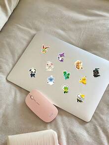 pokemon 100张宝可梦系列涂鸦贴纸，创意动漫贴纸，可用于水瓶、笔记本电脑等，防水装饰贴纸 - 彩色 - 查看 7