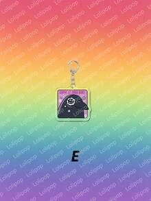 1个亚克力可爱卡通乌鸦LGBT塔罗牌风格吊坠，背包装饰/包包配件/书包配件/钱包吊坠，送朋友的礼物 - 彩色 - 查看 15
