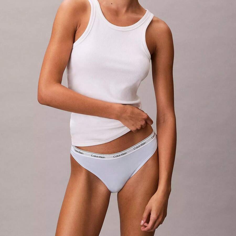 Calvin Klein Icon Logo Bikini QD5044 - 微風藍 - 查看 1