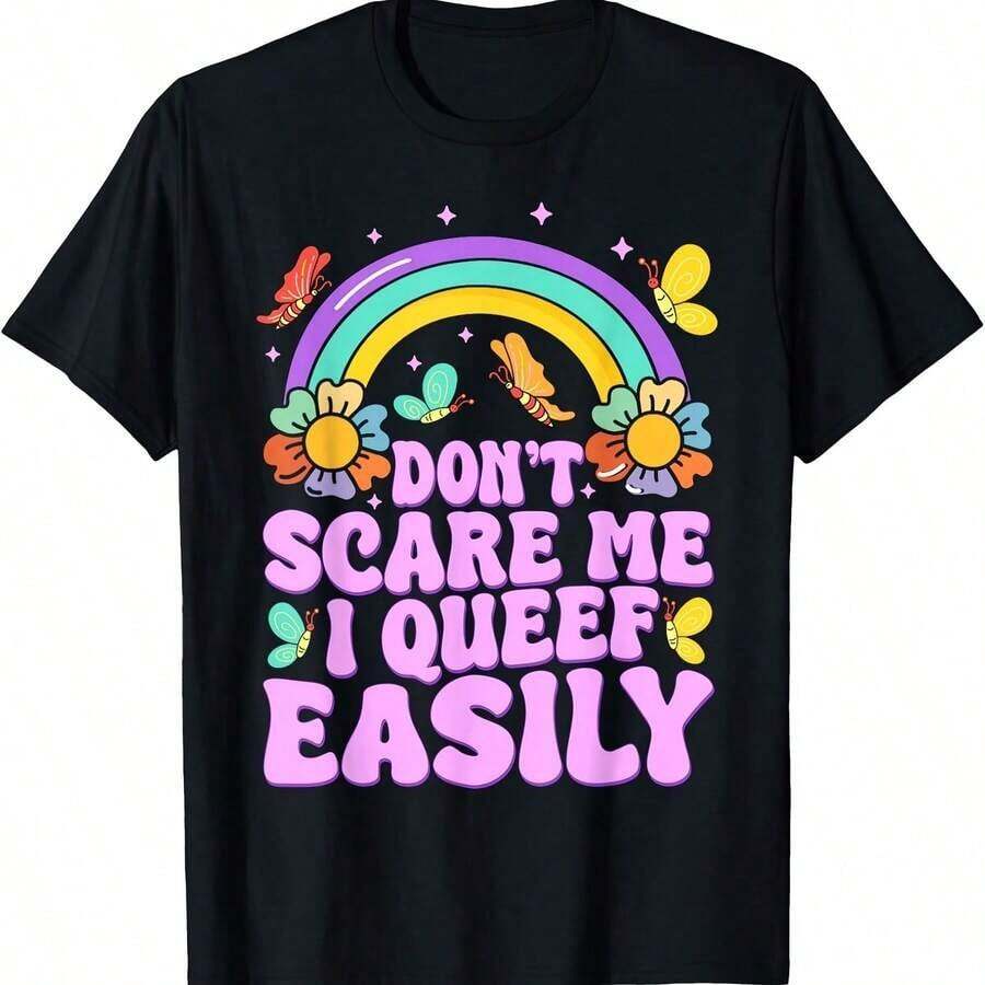 Don't Scare Me, I'm Easily Put In Groups, Funny And Embarrassing Meme, Adult T-Shirt - Black 1 - View 1