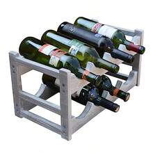 Hogare, Cava de Madera, para vinos, Diseño Moderno y Elegante, Útil y práctica, Mueble para Botellas, Acabados Finos, Resistente, Capacidad 8 Botellas, Complemento para el Color - Antiguo - Ver 5