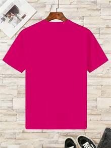 Camiseta de algodón para niños Shooting - Rosa Fucsia - Ver 2
