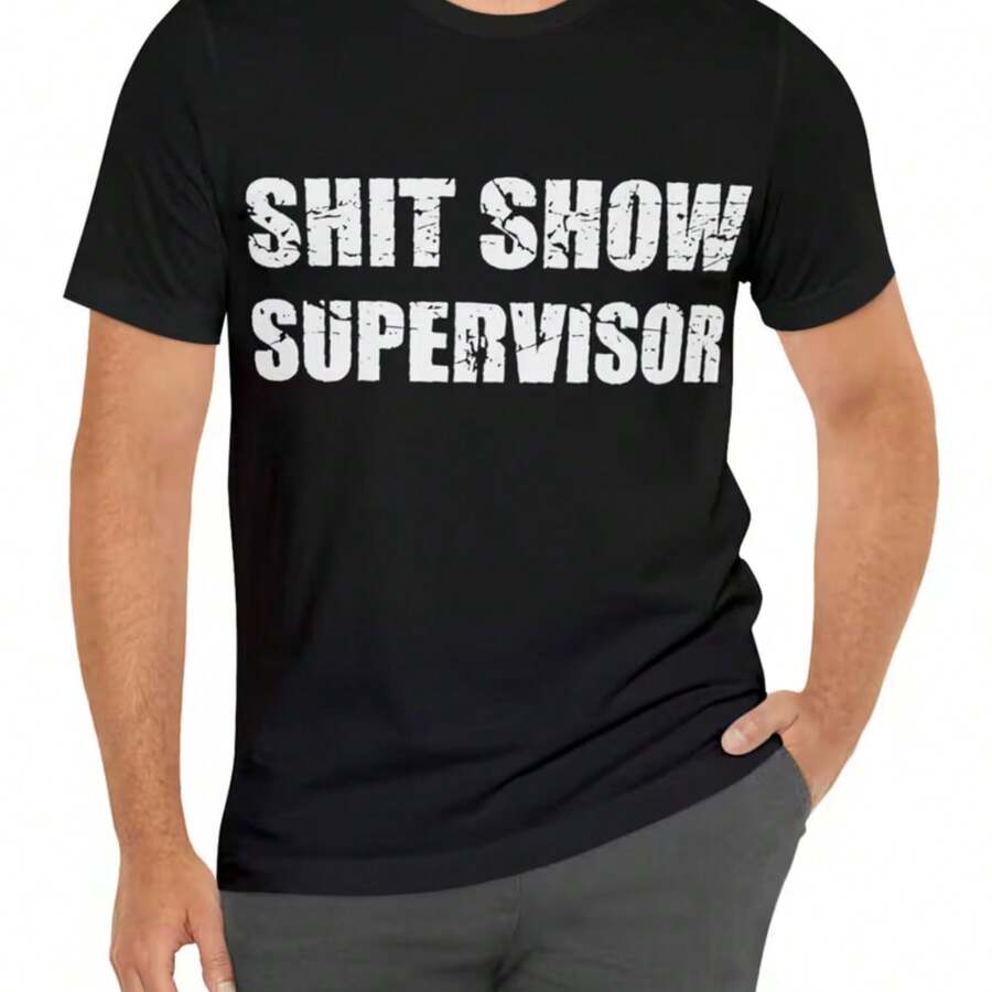 Camiseta impresa para hombres y mujeres - Negro - Ver 1