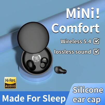 Mini Invisible Bluetooth 5.4 Earbuds True Wireless Earphones, HD Sound Noise Ca…