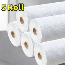 1/5 Roll Linen White Self-Adhesive Wallpaper, 50*280cm Wide Self-Adhesive, Linen Waterproof Moisture-Proof Home Wall Sticker, Bedroom Living Room Renovation Decor Thick Wallpaper, Rough Wall Ceiling Renovation Wallpaper - Flax White - View 11