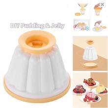 2/4/8Pcs Pudding Jelly Cake Mold, Panna Cotta Mold, Set Of 4 Cups With Lid, Bakeware For DIY Baking Tool Reusable Plastic Jelly Mold Kitchen Tool - Multicolor - View 1