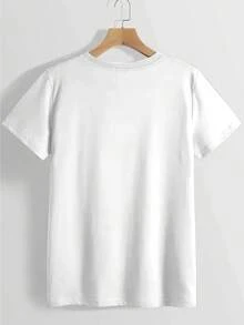 Women's Inspirational T-Shirt With "I Am God's Answer To Prayer" Print - Casual Loose-Fitting T-Shirt With Short Sleeves And A Round Neck With A Cross Design, Breathable For Summer, Suitable For Everyday Wear And Parties, Machine Washable, Comfortable For Daily Wear, R - 白色 - 查看 2