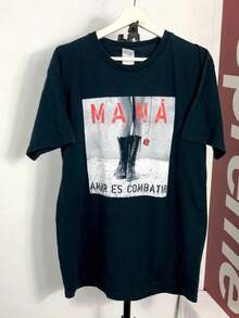 Reines Baumwoll-T-Shirt mit kurzen Ärmeln für Männer und Frauen, Vintage-T-Shirt der Band Mana Suenos Liquidos, mexikanische Rockband, größere Größe - Schwarz - Übersicht 1
