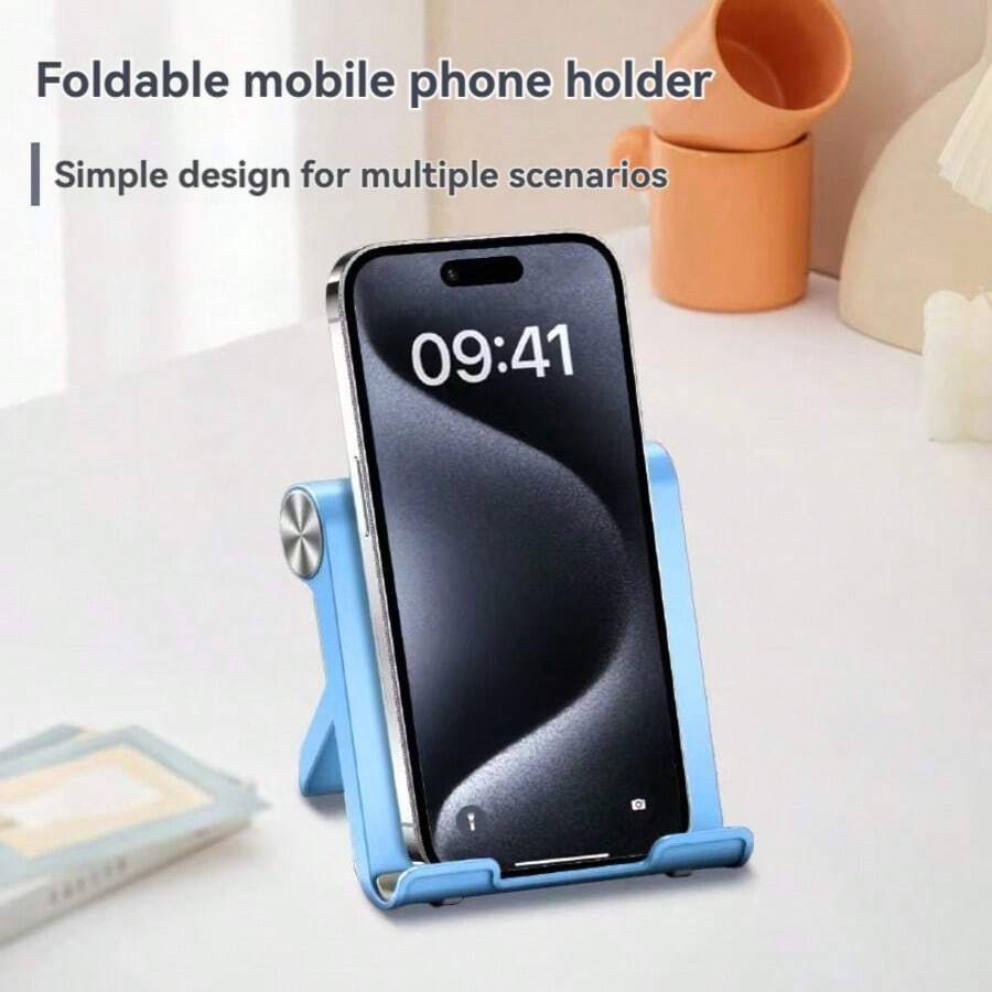 Soporte plegable de escritorio portátil, adecuado para teléfonos y tabletas - Verde - Ver 1
