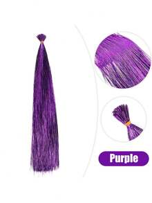30pcs/Pack High Temperature Synthetic Hair Bundles With Gold And Silver Metallic Strands - Multicolor - View 16