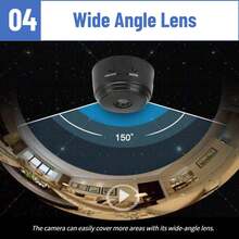 A9 Spy Camera With Voice And Image Recorder 6J8U - Black - View 9