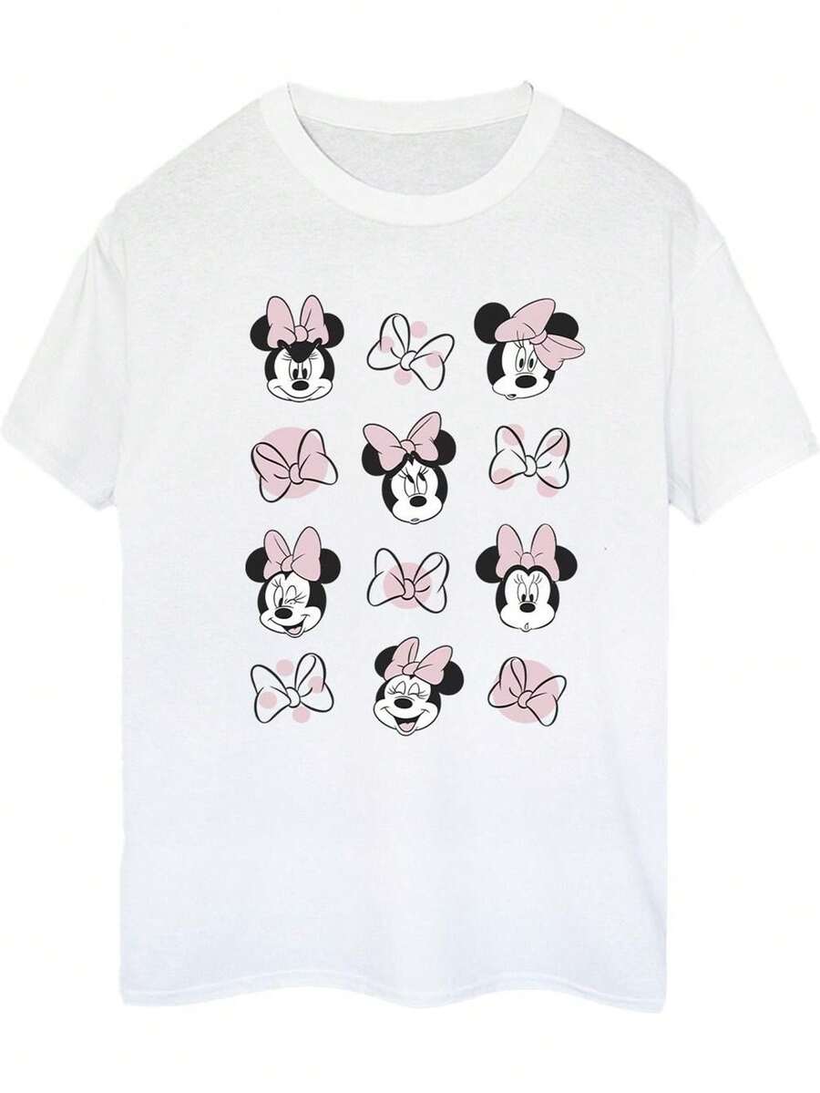 Women's/Mouse Multi-Cotton T-Shirt For Bride - 白色 - 查看 1