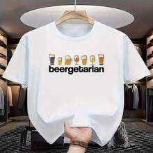 Men's Casual Short Sleeve T-Shirt, Breathable And For Outdoor Use S-XXL - 白色 - 查看 1