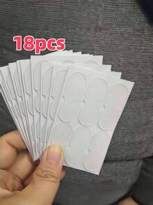 EELHOE 18入耳貼、耳環、耳垂支撐器，採用強韌透明無痛矽膠材質，告別扁平耳，打造V臉，自然塑造耳廓線條 - 彩色 - 查看 14