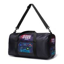 Tas Perjalanan Ukuran Besar untuk Anak Laki-laki dengan Motif Permainan, Tas Menginap, Tas Akhir Pekan, Tas Olahraga, Hadiah - Tas perjalanan permainan - View 6