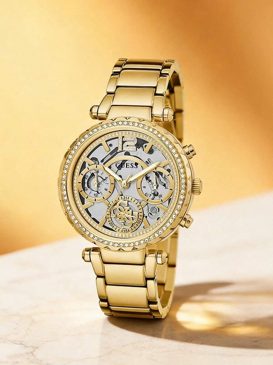 GUESS Women's Silver-Tone Multi-Function Watch GW0403L2 - Gold - View 1