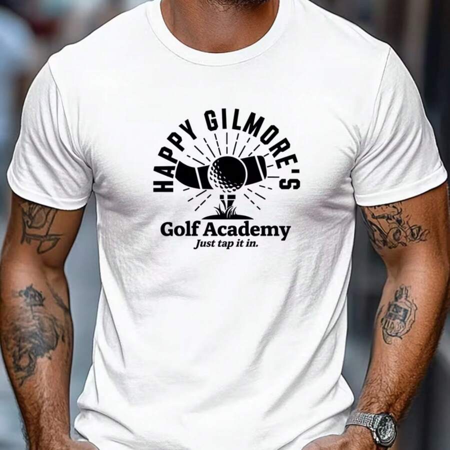 Printed T-Shirt For Men And Women - 白色 - 查看 1
