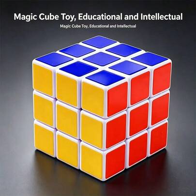 1pc Waterproof 3x3x3 Magic Cube Puzzle Toy, Suitable For Teenagers, Intellectual Toy, Stress Relief, Brain Teaser Game, Holiday/Birthday Gift