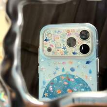 INS 唯美煙花貓咪圖案鏡頭保護膜 DIY 鏡頭貼膜貼紙，適用於 iPhone 18 Pro Max/18 Pro、17 Pro Max/17 Pro、17 Air 鏡頭保護膜 - 小魚貼紙+兩片鏡頭膜 - 查看 3