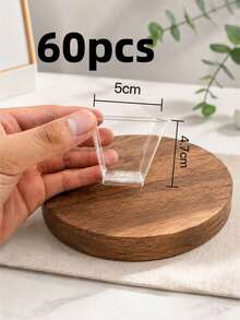 100/60 piezas Vasos de postre cuadrados de plástico transparente de 5 onzas, aptos para pudín, mousse y aperitivos, vasos sin tapa, vasos para pudín y gelatina, vasos de yogur multiusos para fiestas, ideales para mesas de postres, repostería en casa, fiestas y catering - transparente - Ver 14