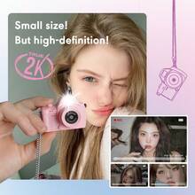 New 2K HD Retro Mini Digital Camera, High Pixel Photo And Video Recording, No Selfie, Perfect Gift For Family, Teachers And Cherished Ones - View 3