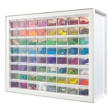 IRIS USA Organizador de Tornillos Gabinete de Almacenamiento de Cajones de Plástico para Manualidades Piezas Pequeñas Tuercas y Herramientas Pasatiempos de Arte de Scrapbook - Blanco - Blanco - Ver 8