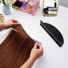 2 Pcs Hair Extension Holder Acrylic Hair Color Rack Display Hair Extensions Stand Organizer Portable Storage Wig Holder - Multicolor - View 4