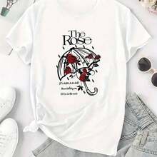 Camiseta para Mujer con Diseño de Oso Minimalista y Texto - Blanco - Ver 1