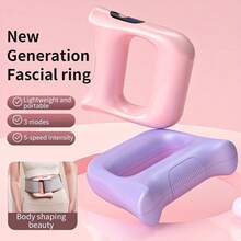 CGECGE Multi-Functional Fat-Burning Relaxation Massage Ring, Portable Handheld Fascia Ring, 5-Speed Adjustable, 3 Modes, Suitable For Full Body, Waist, And Back, Cervical Fascia Massager, Fitness Relaxation, Full Body Massage, Great Gift - Purple - View 2