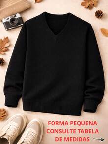 Boys' V-Neck Sweater – Basic And Comfortable. - Nhiều màu - Xem 3