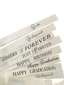 Wedding Decorative Ribbons, Champagne Bottle Decorative Satin Ribbons, Decorative Bows, Birthday Party Decorations, Holiday Party Decorations - Multicolor - View 8