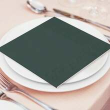 20pcs/40pcs/60pcs/Set Soft Square Jade Green Napkins, 2-Ply, 25cm*25cm Opened, Suitable For: Wedding, Tea Party, Birthday Party Decoration, Party Decoration, Party Supplies, Holiday Decoration, Holiday Supplies - Quantity - View 6