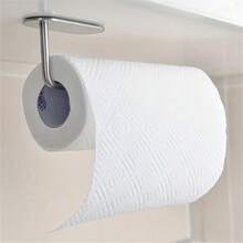Giá đựng khăn giấy một hàng bằng thép không gỉ bền chắc, dung tích lớn, chống gỉ, kiểu dáng tối giản màu bạc với thiết kế một hàng tinh gọn và cạnh được bo tròn, giá treo khăn đa năng, dùng cho nhà bếp, phòng tắm và sử dụng hàng ngày. - Bạc - Xem 6