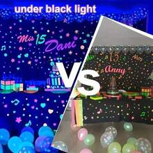 2 Packs Upgraded Black Light Bar, LED Blacklight Tube With 40 UV LED Beads, 3 Lighting Modes 100%/50%/Flashing, USB Plug UV Light For Halloween Christmas Birthday Fluorescent Glow Party Decor - Purple - View 6