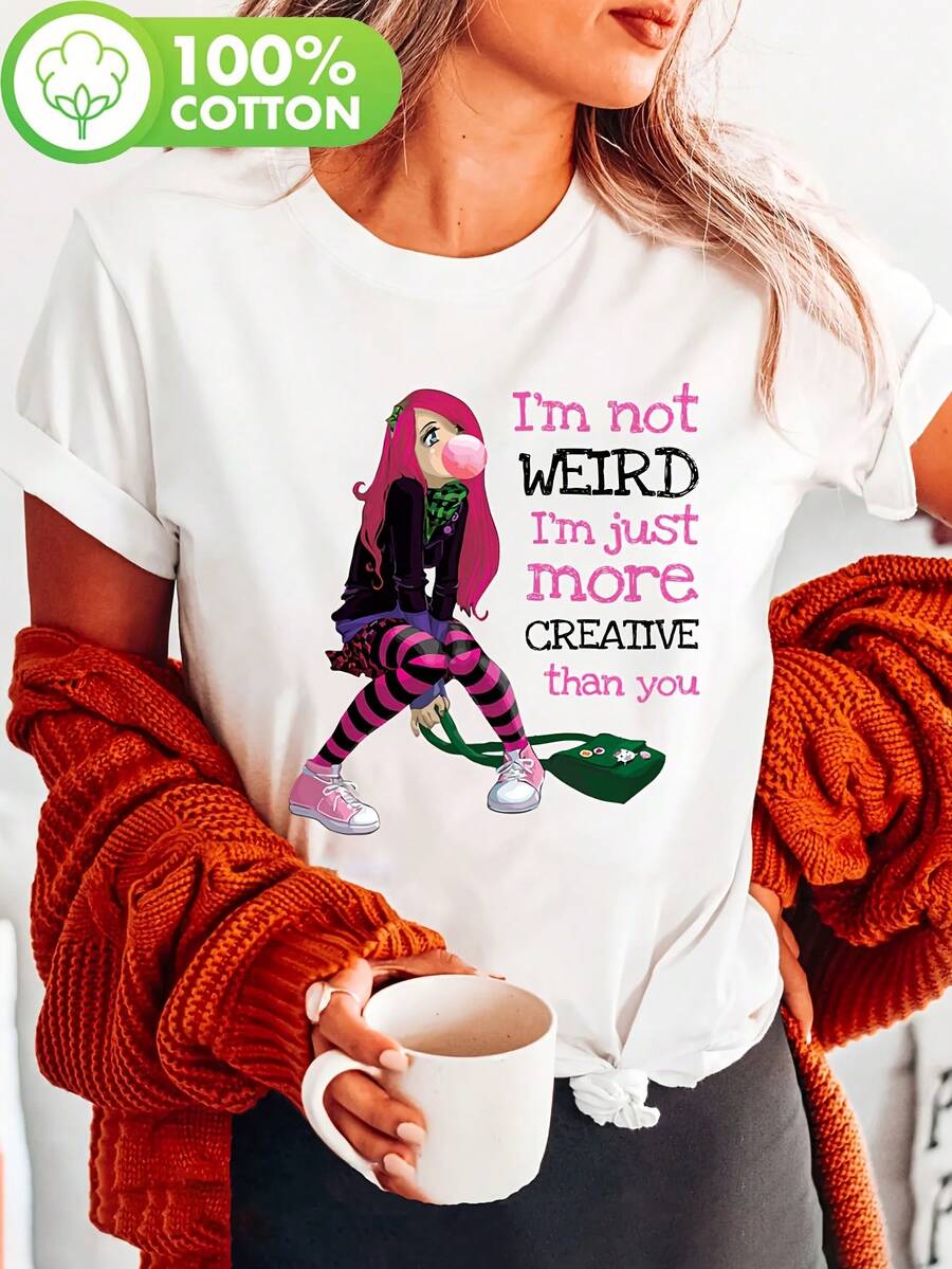 Women T-Shirts - [White] - View 1