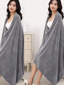 1 chiếc khăn tắm thường ngày dành cho người lớn cỡ lớn 90cm * 180cm, vật dụng thiết yếu trong gia đình, trang trí phòng tắm, trang trí mùa thu, trở lại trường học cho tiệm làm đẹp, khăn tắm phòng tắm tại nhà cho tiệm làm đẹp, thể thao khách sạn, vật dụng thiết yếu trong gia đình, khăn tắm, khăn tắm chăm sóc da - màu xám lúa mì - Xem 11