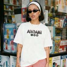Men's Arirang Bangtan Graphic Print T-Shirt, Concert T-Shirt, World Tour | K-Pop Inspired Design T-Shirt, Bangtan T-Shirt, Men's T-Shirts, Women's T-Shirts - 白色 - 查看 3