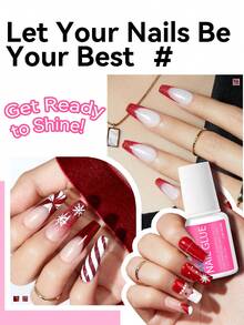 8ml Super Strong Nail Glue, Suitable For Nail Plates, Acrylic Nails And Press-On Nails, Long-Lasting And Durable, Applicable For Acrylic Nails, Fake Nails, Nail Gel, Random Delivery - 粉色 - 查看 5