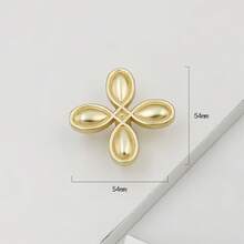 1pc Luxury Four-Petal Flower-Shaped Cabinet Handles, French Retro Zinc Alloy Drawer Knobs, Elegant Decorative Furniture Wardrobe Door Handles, Suitable For Kitchens, Dressing Tables, Wardrobes, Universal Home Hardware - A - View 8