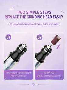 LIMEGIRL 2-In-1 Electric Nail Drill And UV LED Lamp, USB Rechargeable Wireless Nail File, Portable Gel Nail Polish Curing Light, Professional Nail Art Tools, 4 Colors - Multicolor - View 7