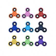1pc Large 7.5cm Multi-Color Plastic 3-Blade EDC Finger Toy, Stress Relief Finger Spinner - Multicolor - View 2