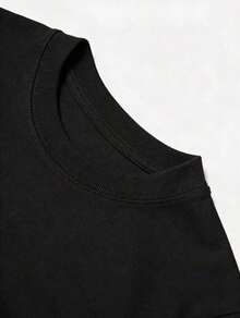 1 pieza de ropa de mujer, camiseta negra con estampado de terapia de gimnasio, camisetas, top blanco, camisetas gráficas para mujer, camiseta unisex casual de cuello redondo, tela ligera de 180 g/m², lavable a máquina, para primavera/verano/otoño, Halloween, Navidad, Día de San Valentín, 180 g, 100% algodón. - Negro - Ver 3