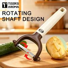 Stainless Steel Peeler - Essential Kitchen Accessory & Tool, Suitable For Peeling Vegetables, Fruits, Cheese And Potatoes, Sharp Blade, Stainless Steel - Sharp And Durable, Ergonomic Handle, Easy To Clean Design - Multicolor - View 5