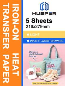 Printable Heat Transfer Paper For Fabric, Heat Transfer Paper, Washable And Durable, Long-Lasting Transfer Without Cracking, Perfect For Custom T-Shirts, Uniforms, Gifts, Etc. - A4 - View 8