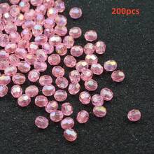 100-500pcs Acrylic Shiny Faceted Corner Beads - DIY Handmade Beading, Suitable For Jewelry Making, Handicrafts, Translucent Material - Faceted Beads - View 36