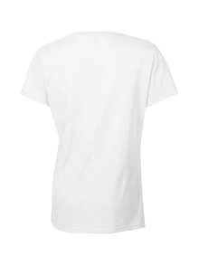 Comfortable Print. Women's Casual T-Shirt With A Canadian Maple Leaf Print, "CANADA THE TRUE NORTH". Suitable For Travel And Casual Wear. Simple And Casual Summer T-Shirt. - 白色 - 查看 3